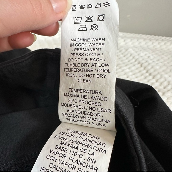 Puma Womens L Yoga Leggings Black Stretchy Workout Logo Hit Athletic - Picture 6 of 9